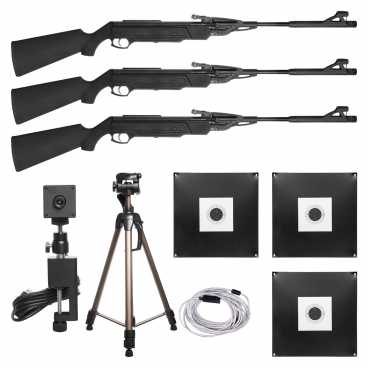 Фото и внешний вид — ЛСК РУБИНТИР® Патриот-Спорт, винтовки, бумажные мишени, 3 стрелка